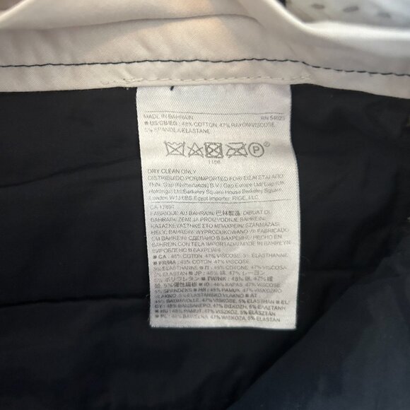 Banana Republic - Blue w/ Small White Stripes High-Water Pants - 8W - Picture 5 of 8